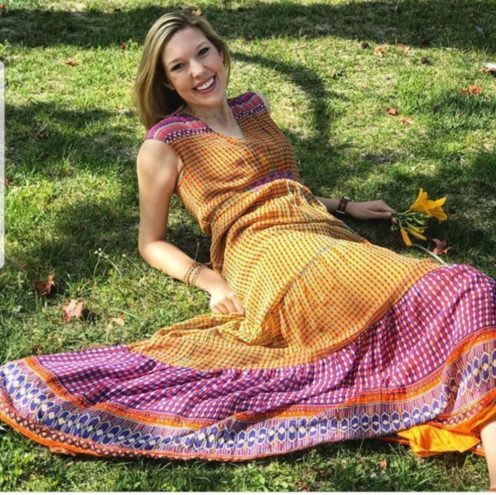 Anthropologie aelyn maxi dress